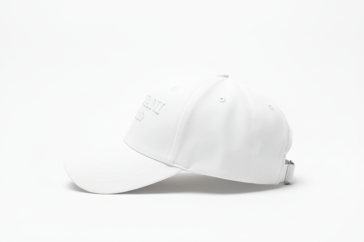 Corvani Vesper Signature Cap In White - CORVANI VESPER