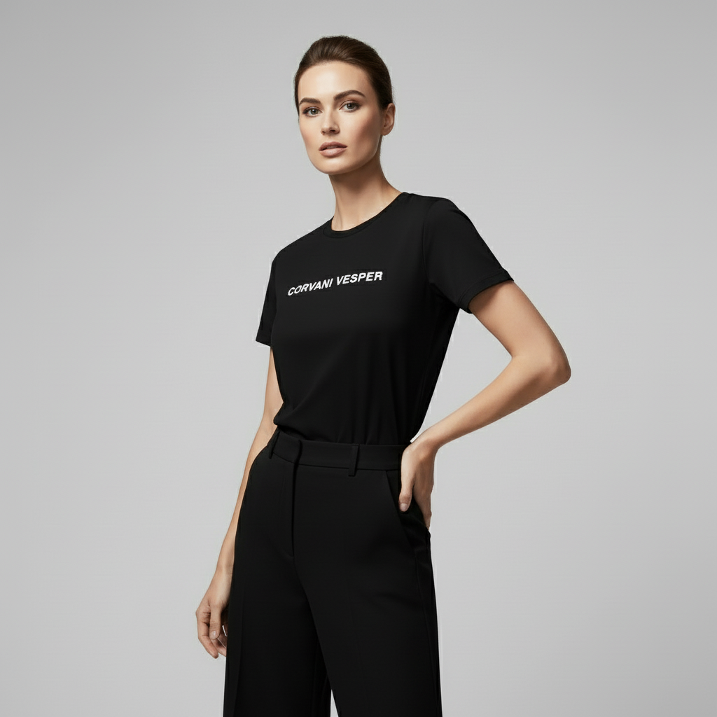 The Corvani Vesper Crest T-Shirt Donna - CORVANI VESPER