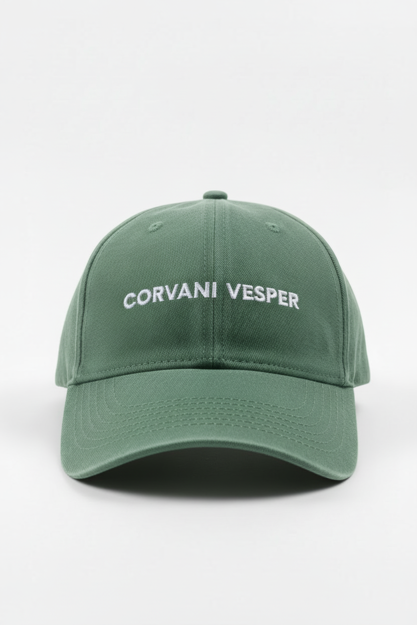 Iconic Classic Baseball Cap In Cotton - CORVANI VESPER