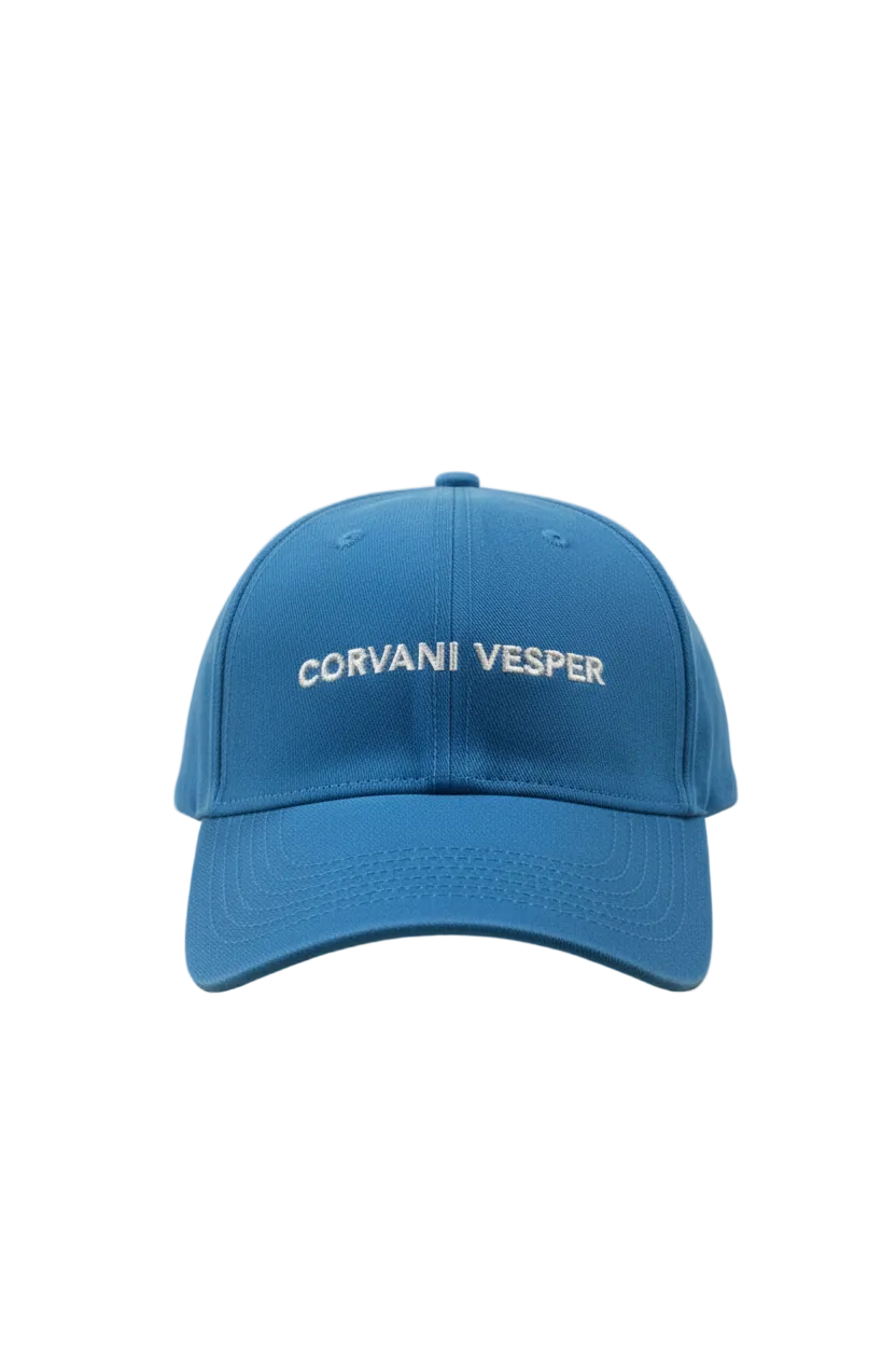 Corvani Vesper Classic Embroidered Baseball Cap in white - CORVANI VESPER