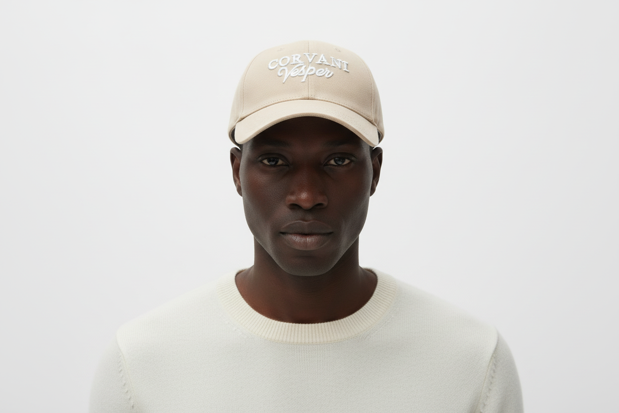 Corvani Vesper Signature Cap Beige - CORVANI VESPER