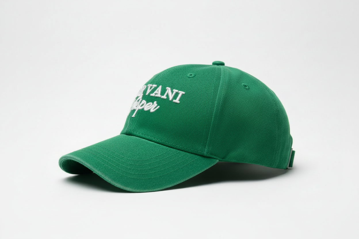 Corvani Vesper Signature Cap In Green - CORVANI VESPER