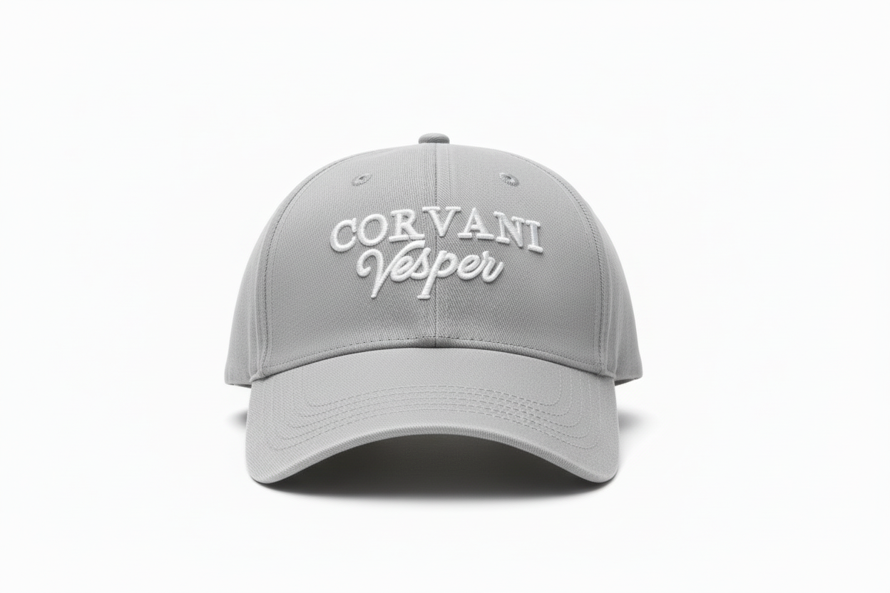 Corvani Vesper Signature Cap In Grey - CORVANI VESPER