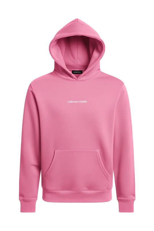 Corvani Vesper Classic Hoodie Set in mint pink, featuring a cozy hoodie and matching pants, casual and stylish for everyday wear.