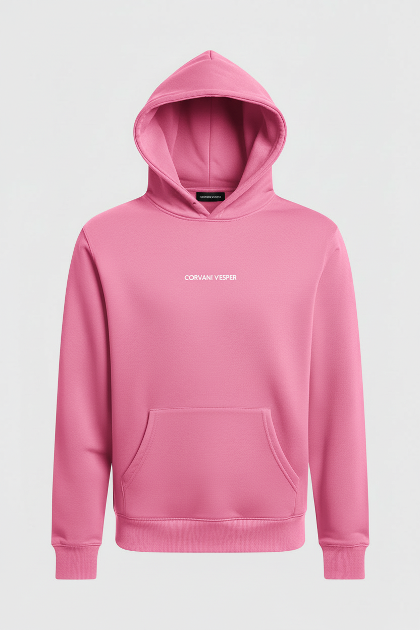 Corvani Vesper Classic Hoodie In Mint Pink
