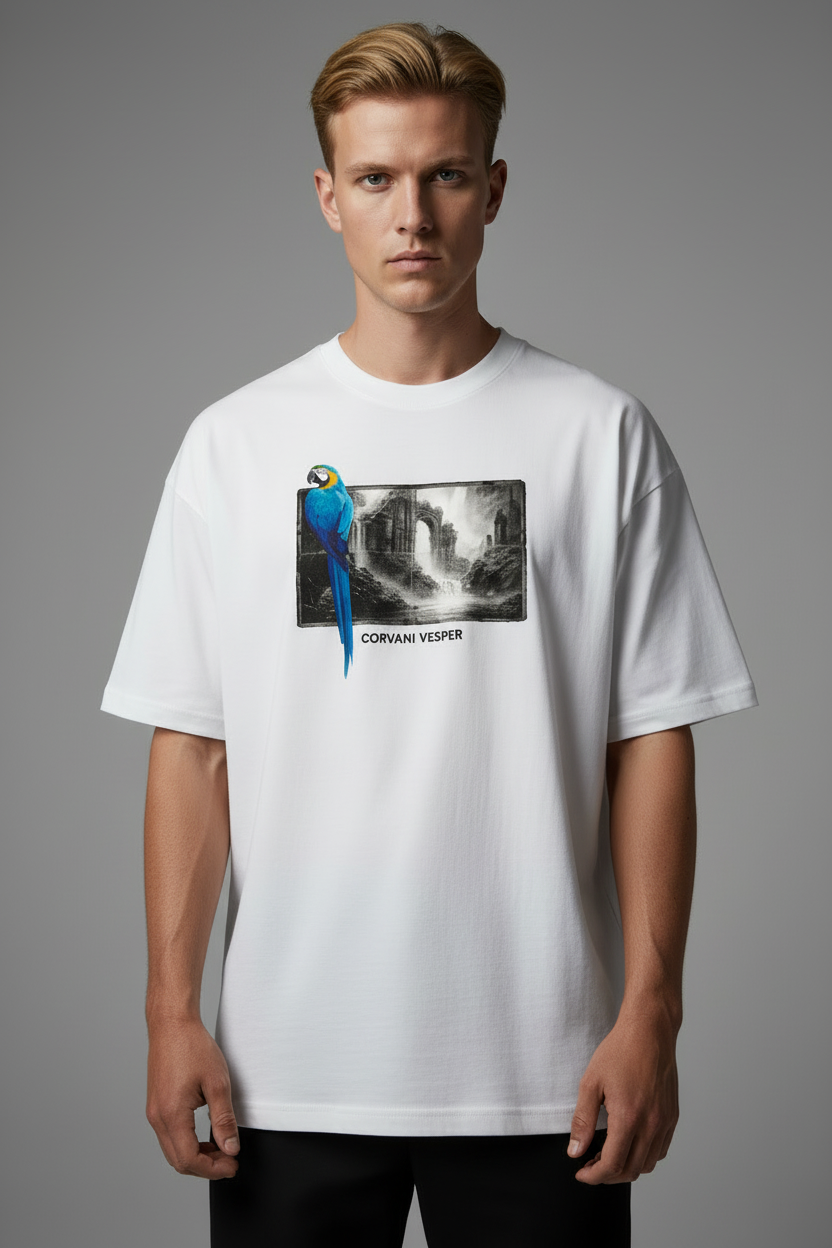 Exclusive Vita Al Mare Aeterna Avium T-shirt showcasing a stylish design on a comfortable cotton fabric.