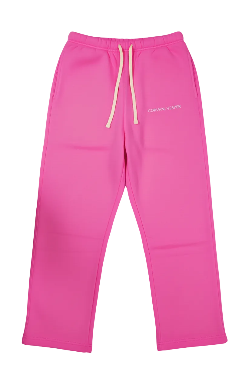Pink CORVANI VESPER Classico L Edition Hoodie Set featuring a cozy hoodie and matching joggers, perfect for casual wear.