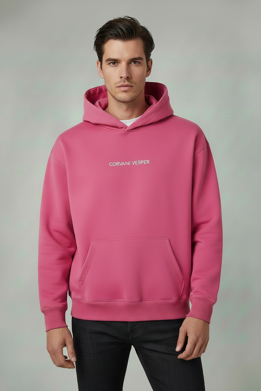 Corvani Vesper Classic Hoodie In Mint Pink