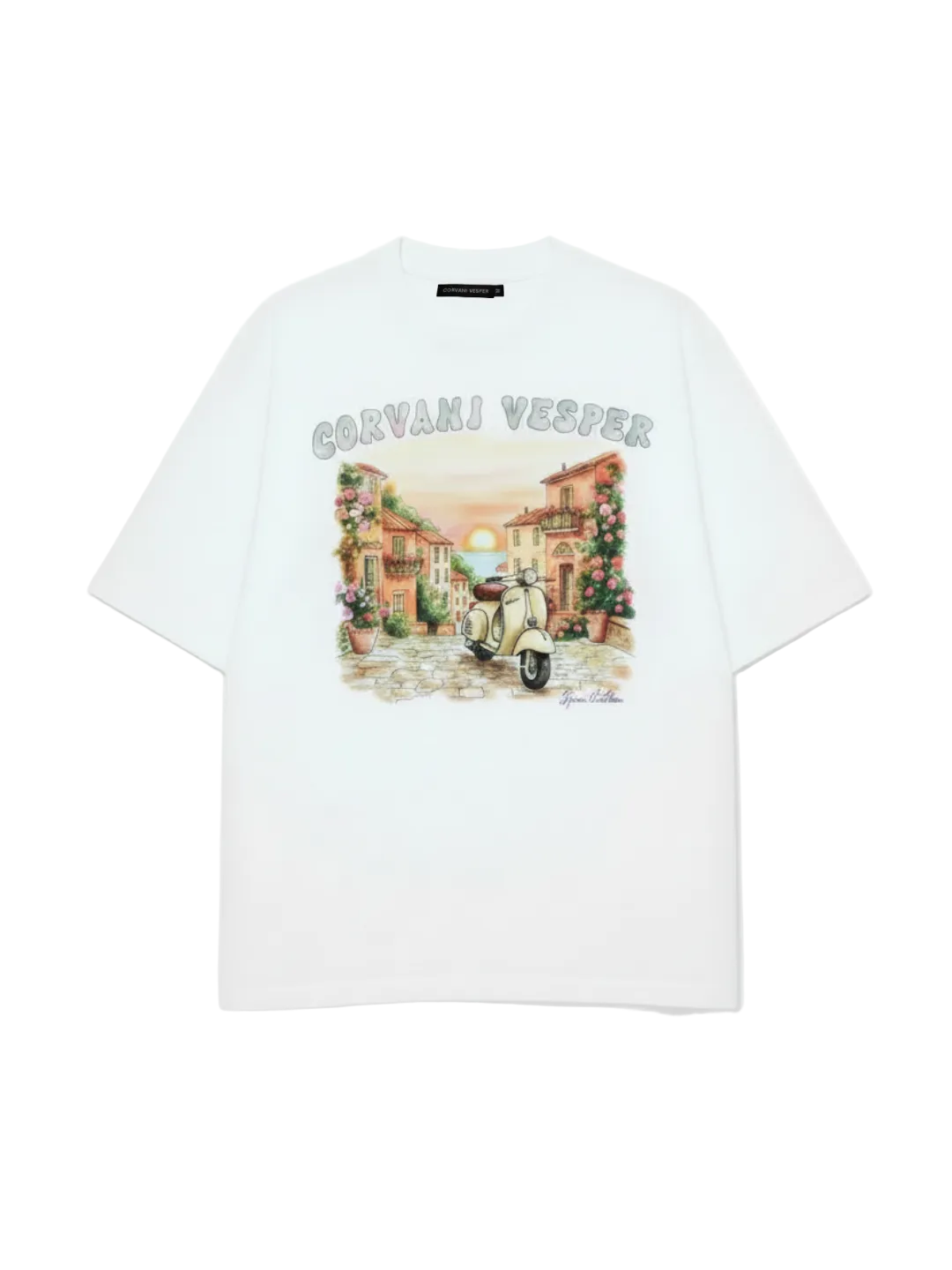 Corvani Vesper IL Borgo T-shirt, stylish casual shirt with printed design, in a comfortable fit and contemporary style.