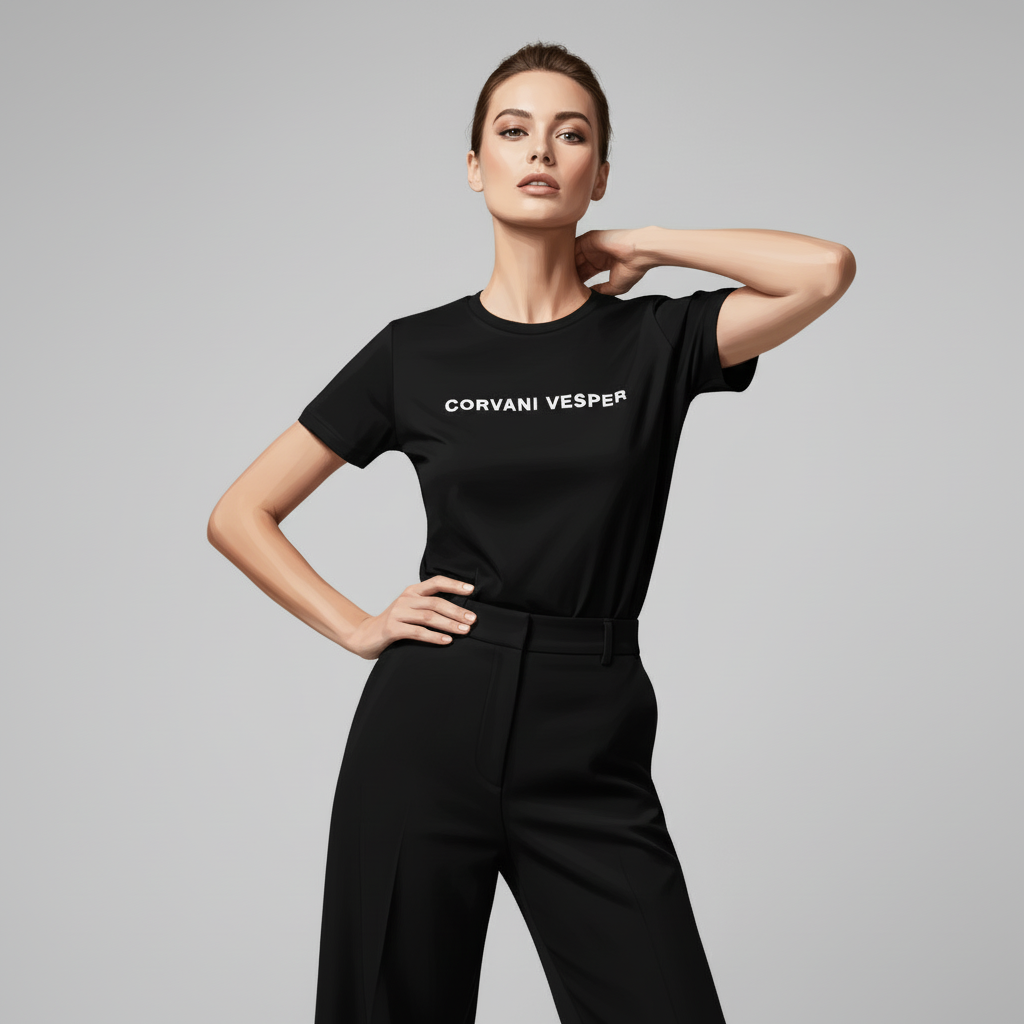 The Corvani Vesper Crest T-Shirt Donna - CORVANI VESPER