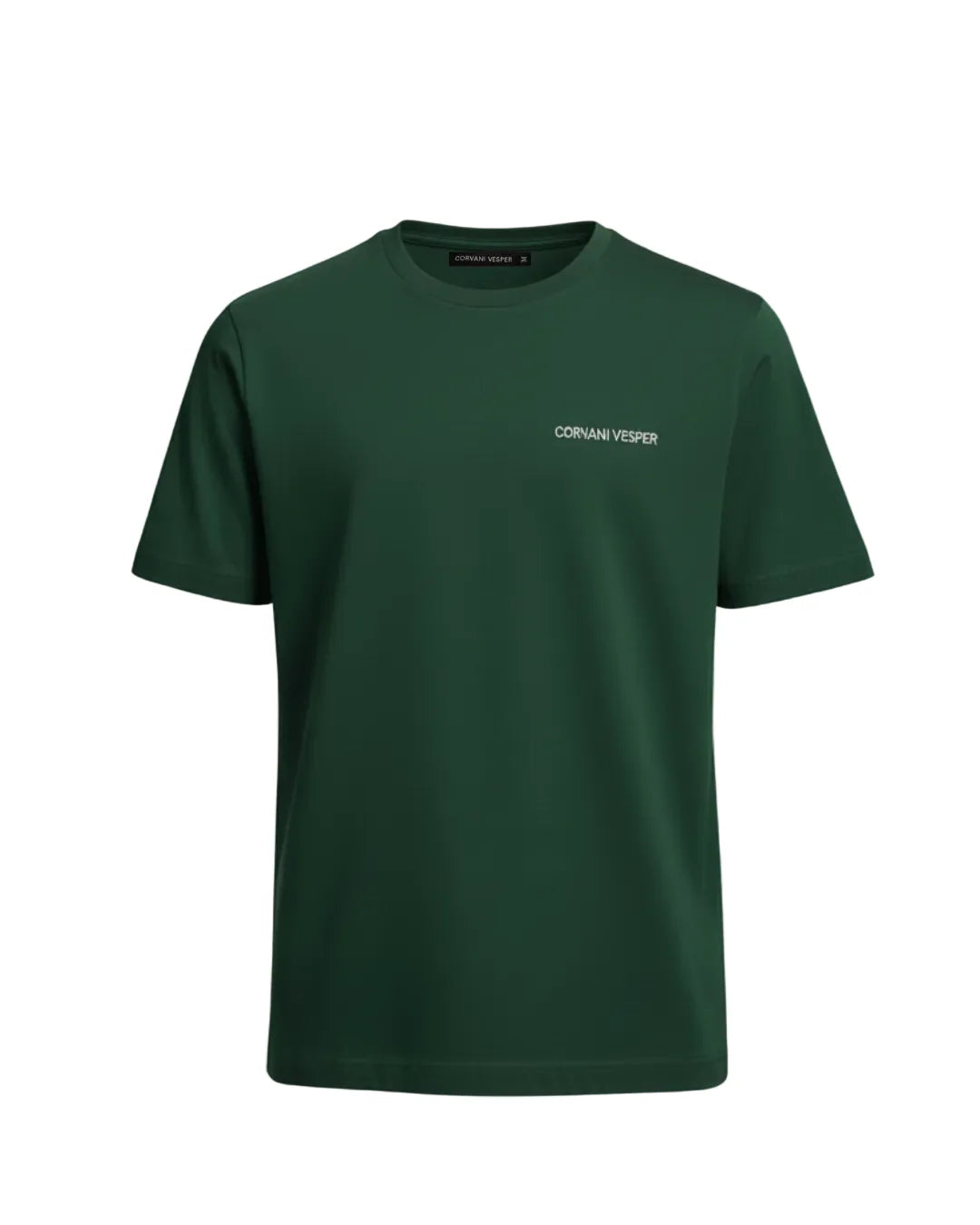 Corvani Vesper embroidered logo T-shirt by Exclusive, featuring a casual fit with embroidered logo detail on the front.