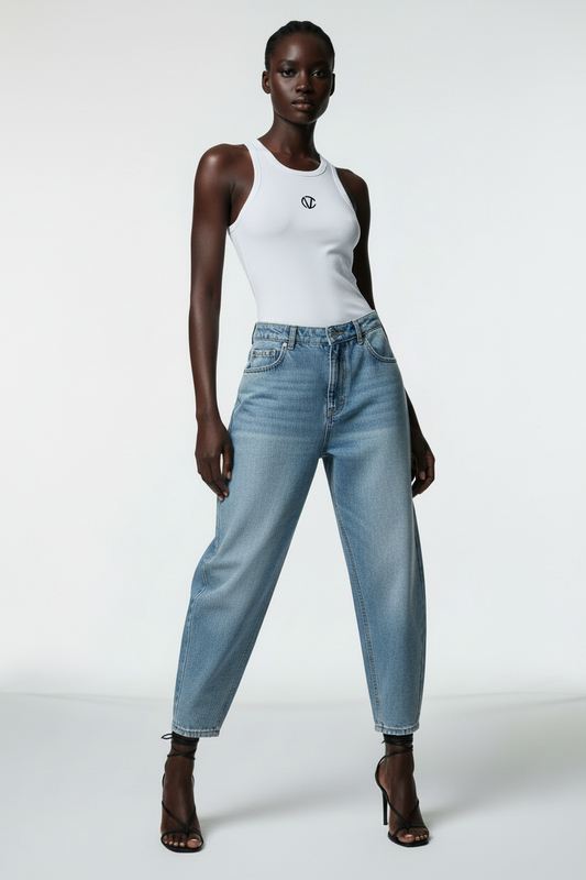 Corvani Vesper Tank Top In Cotton - CORVANI VESPER