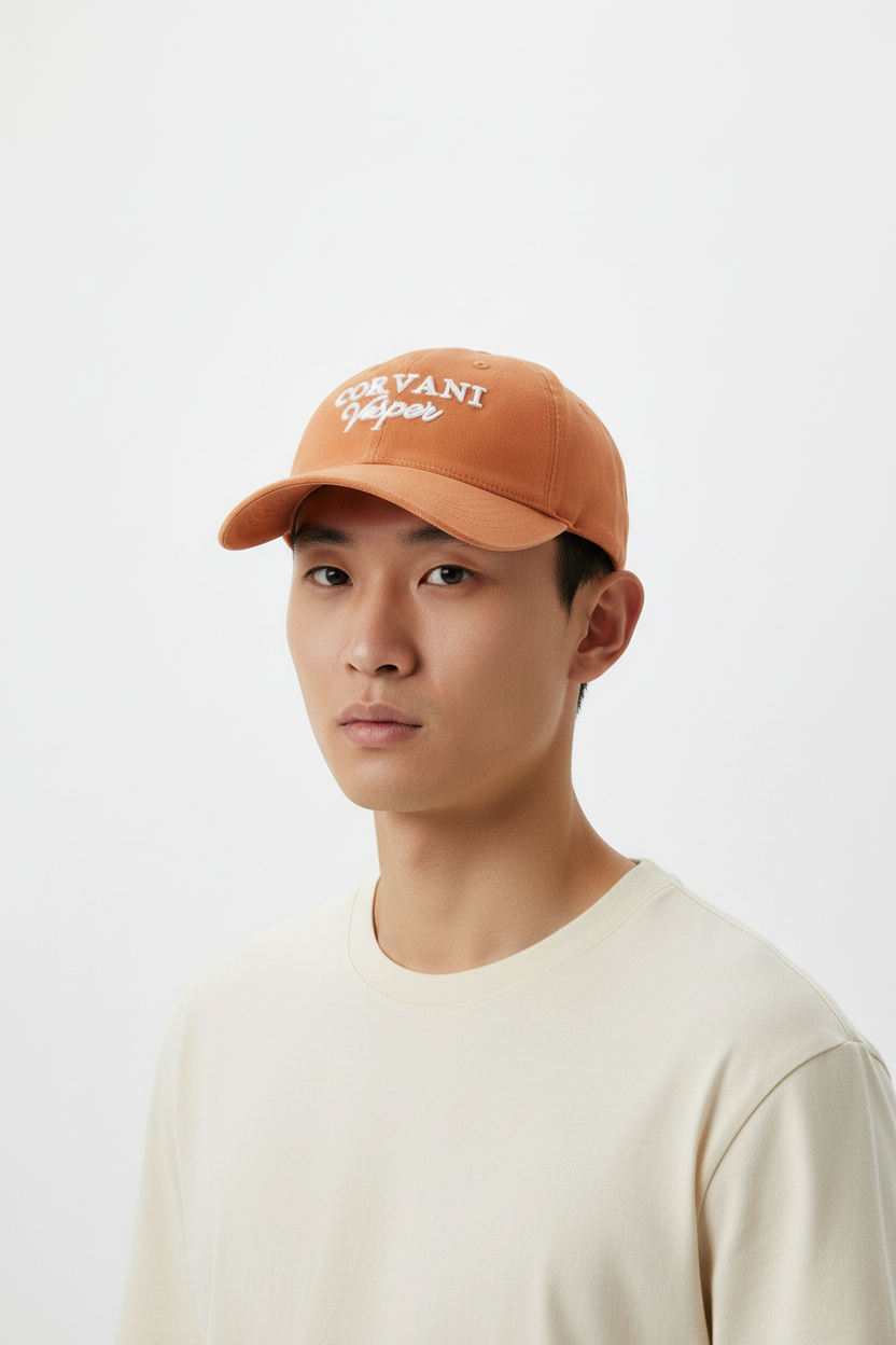 Corvani Vesper Signature Cap In Pumpkin Orange - CORVANI VESPER