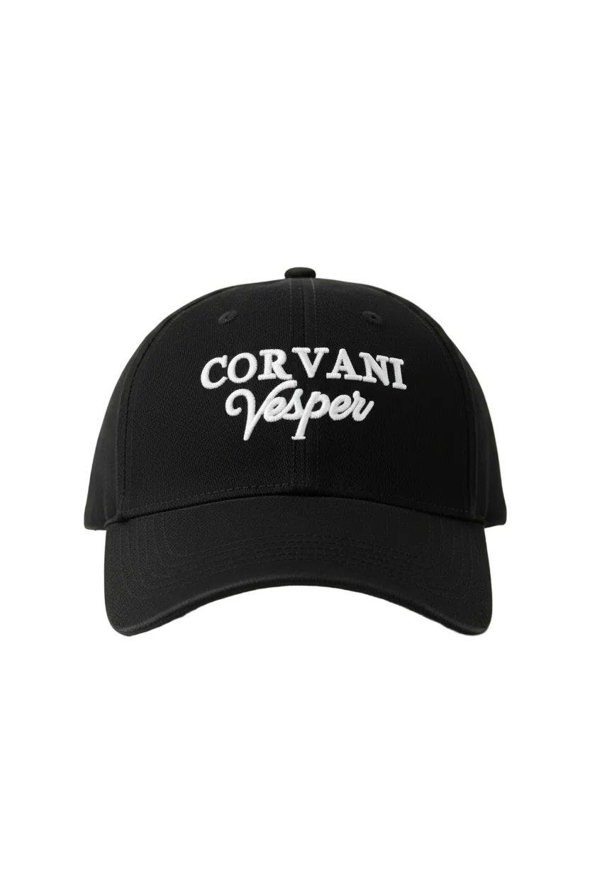 Corvani Vesper Signature Cap In Black - CORVANI VESPER
