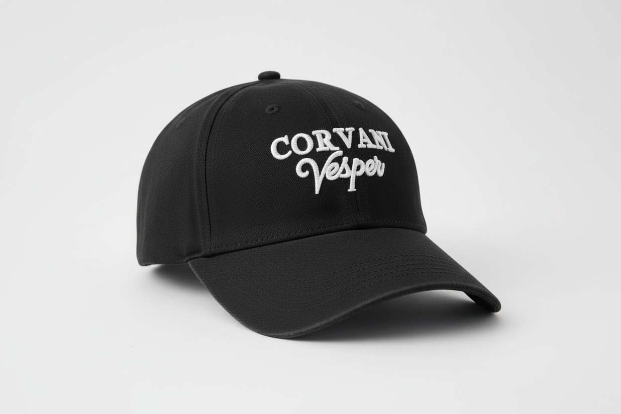 Corvani Vesper Signature Cap In Black - CORVANI VESPER