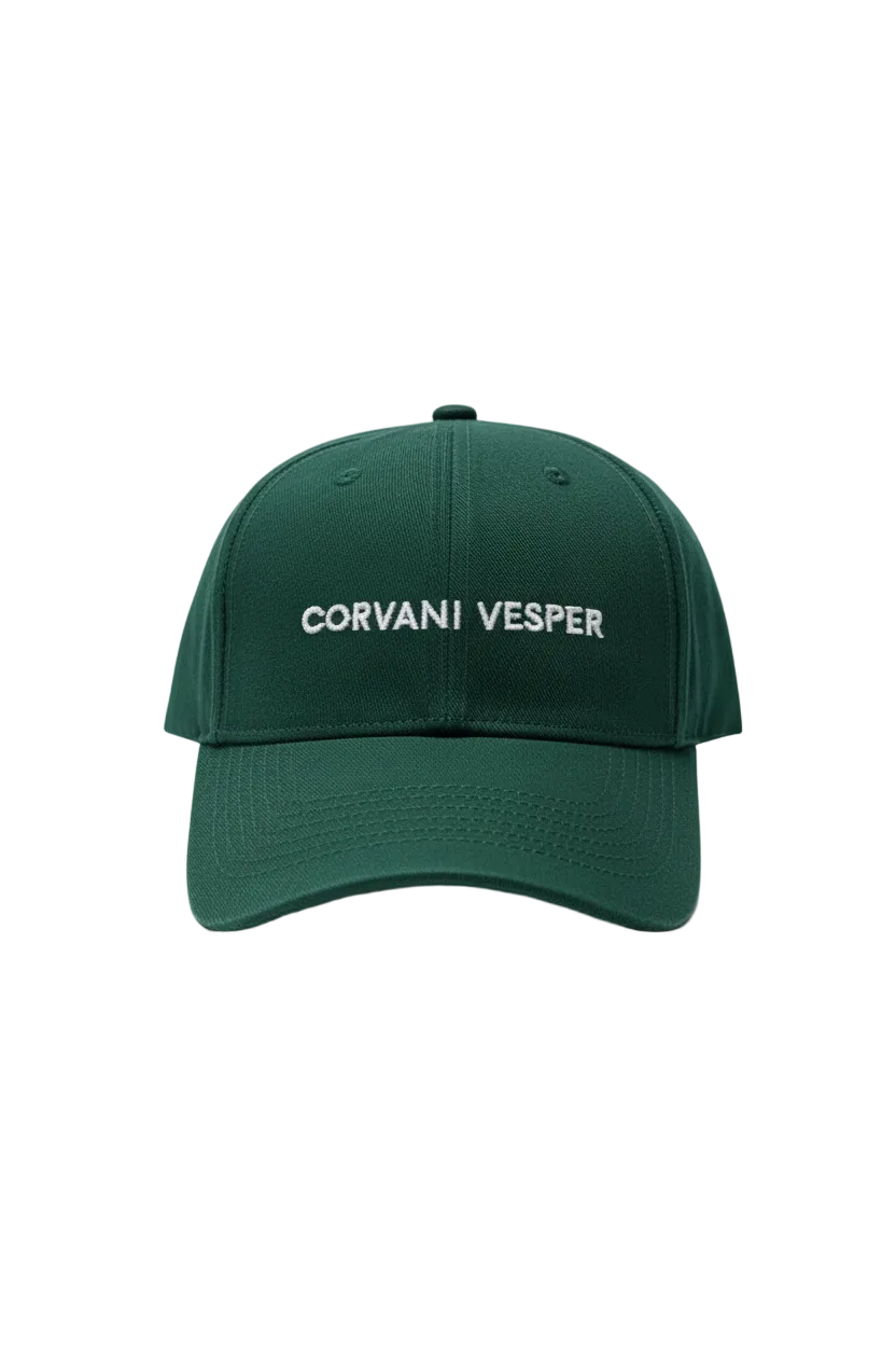 Corvani Vesper Classic baseball cap in Vesper Green, featuring a curved brim and adjustable strap, made of durable fabric.