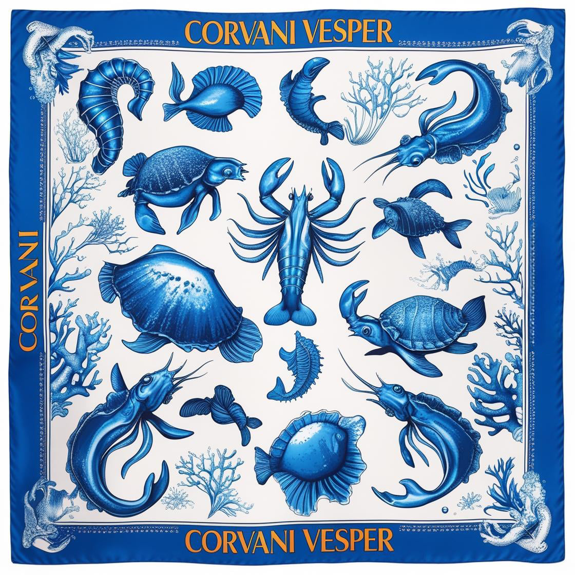 OCEAN RIVIERA SILK TWILL SCARF