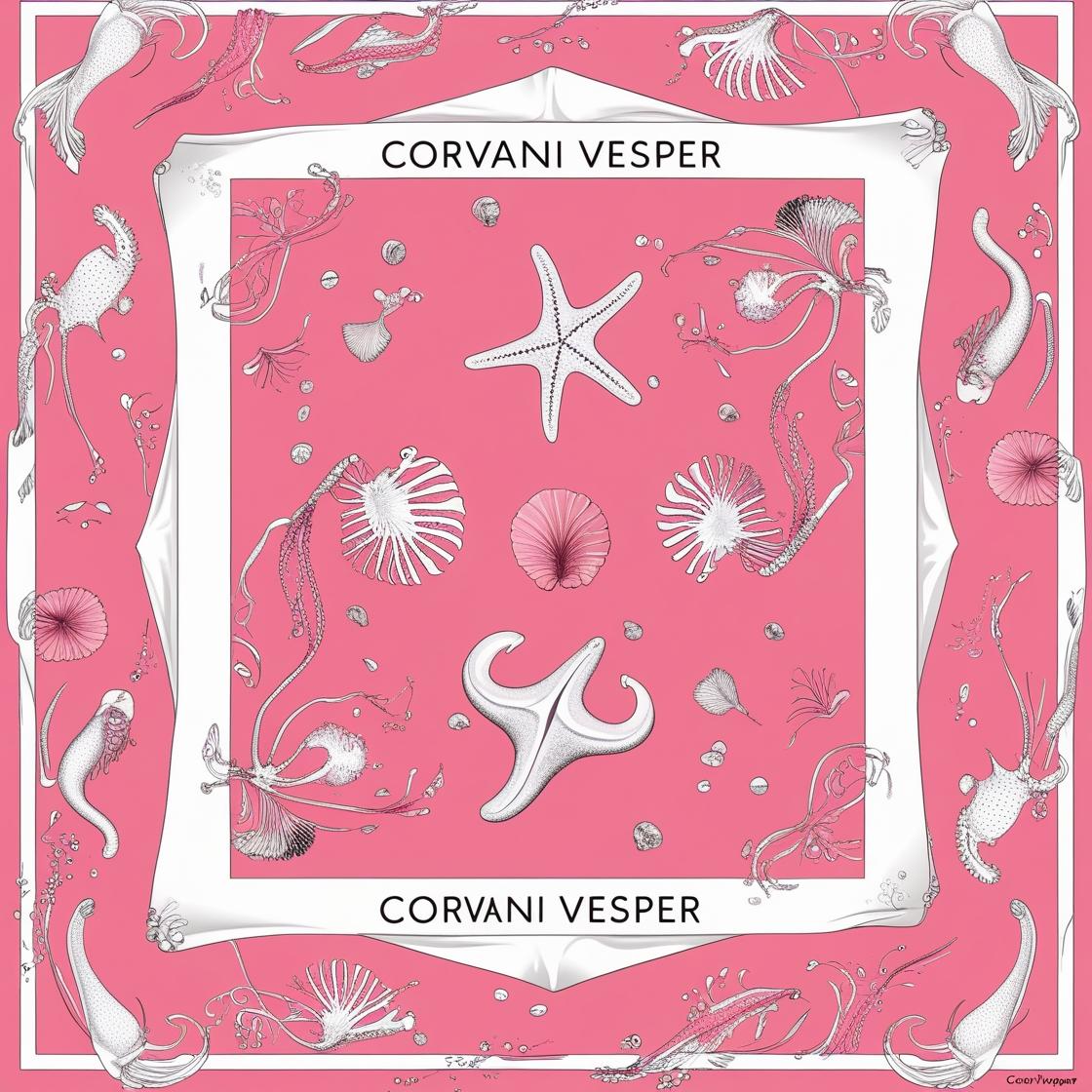 PINK OCEAN RIVIERA PURE SILK SCARF