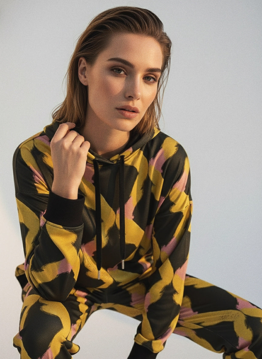 Corvani Vesper Riviera Diamanté Travel Club Hoodie Set - CORVANI VESPER