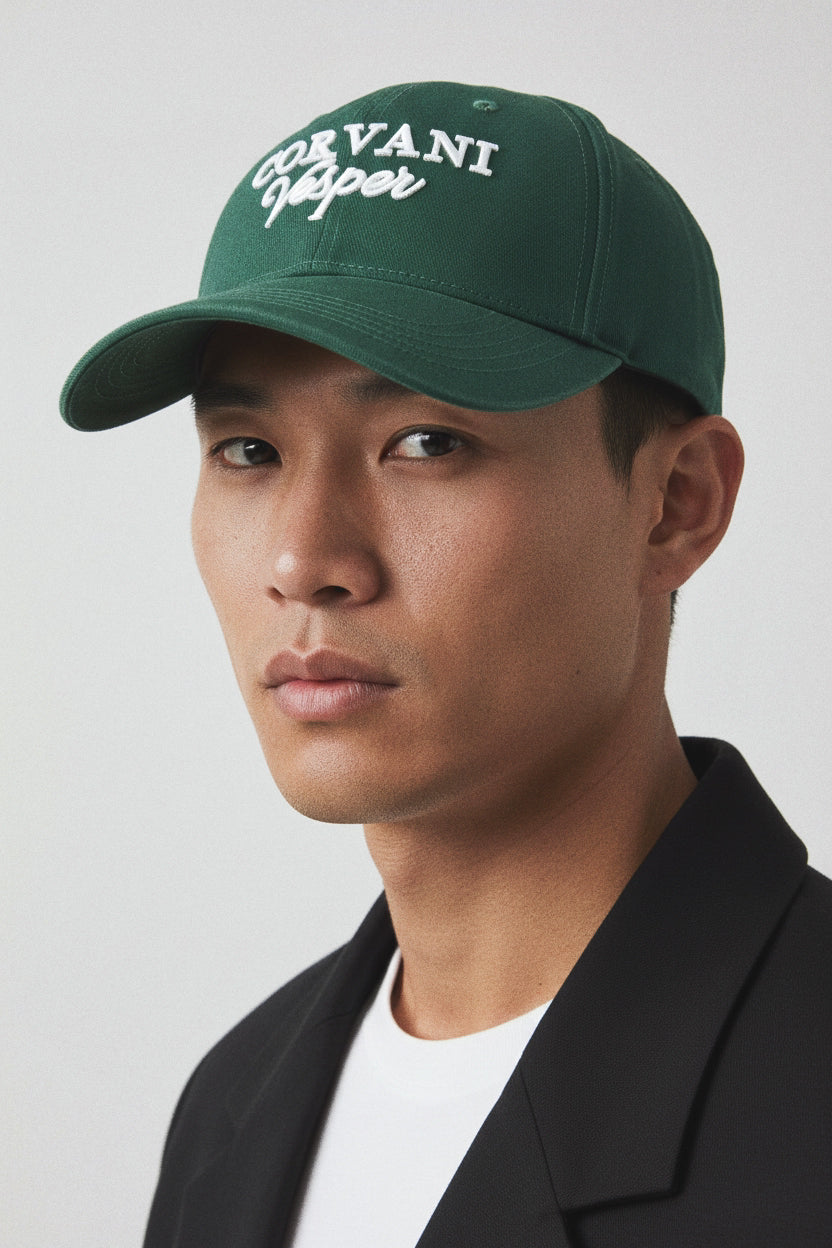 Corvani Vesper Signature Cap In Leaf Green - CORVANI VESPER