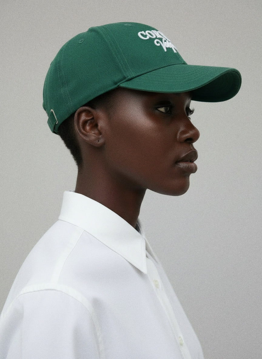 Corvani Vesper Signature Cap In Leaf Green - CORVANI VESPER