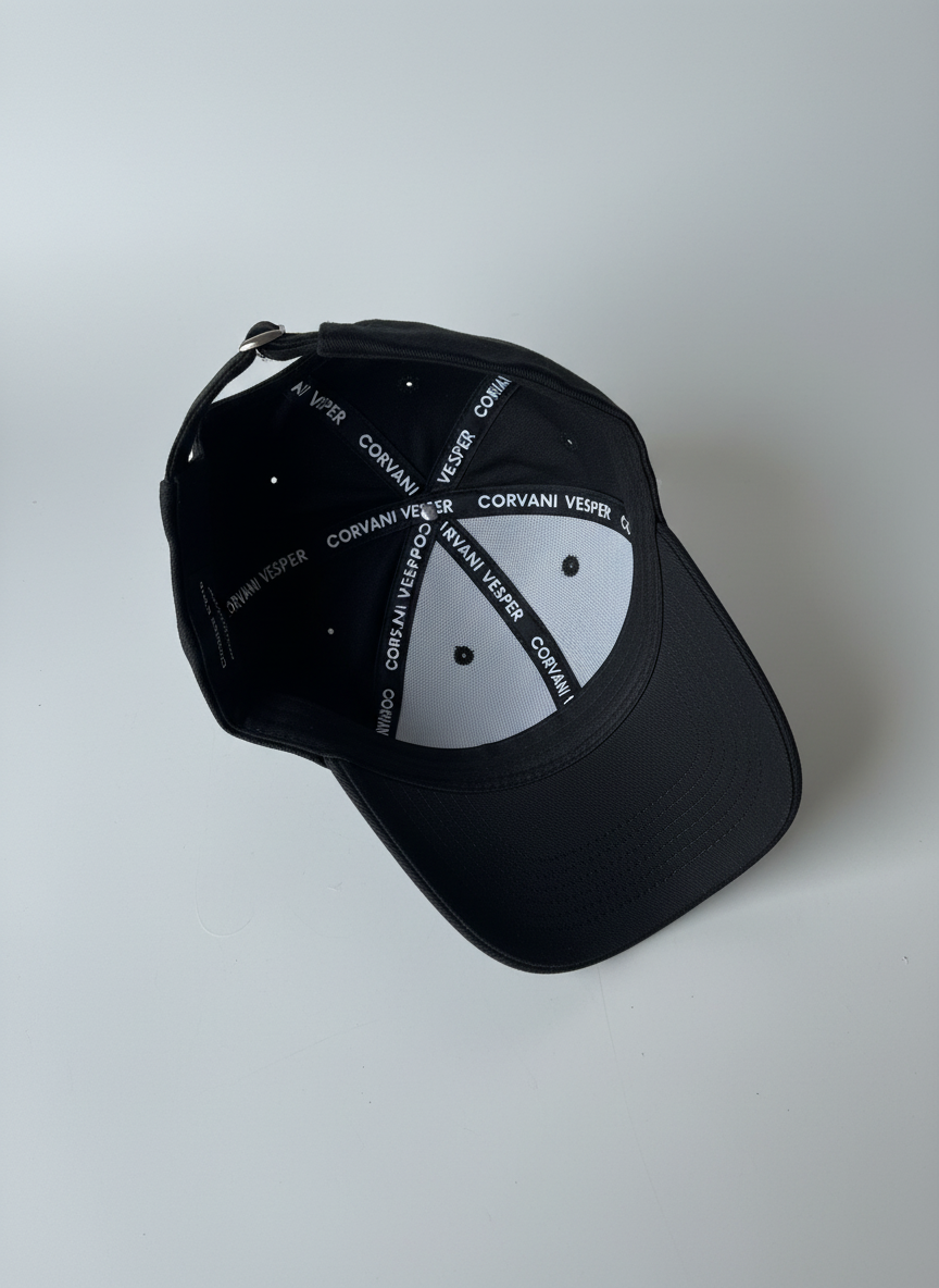 Corvani Vesper Signature Cap In Black - CORVANI VESPER
